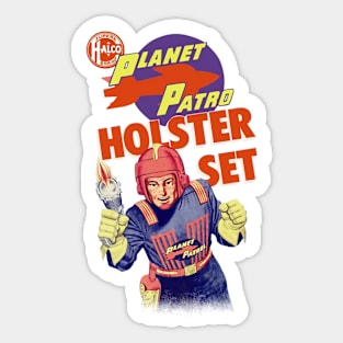 Retro Planet Patrol Holster Set Sticker